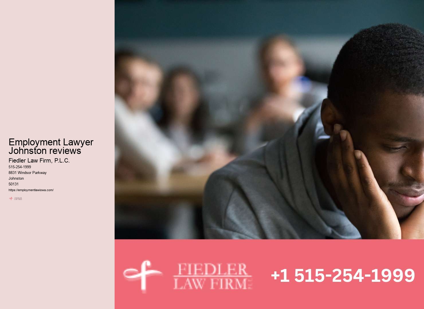 Employment Lawyer Johnston legal representation expenses