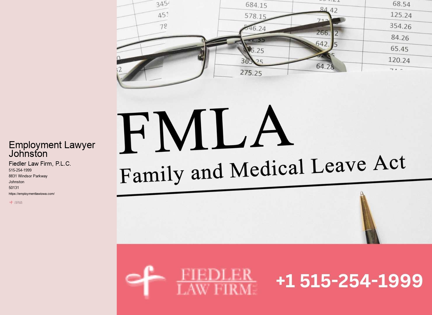 Employment Lawyer Johnston legal case evaluation