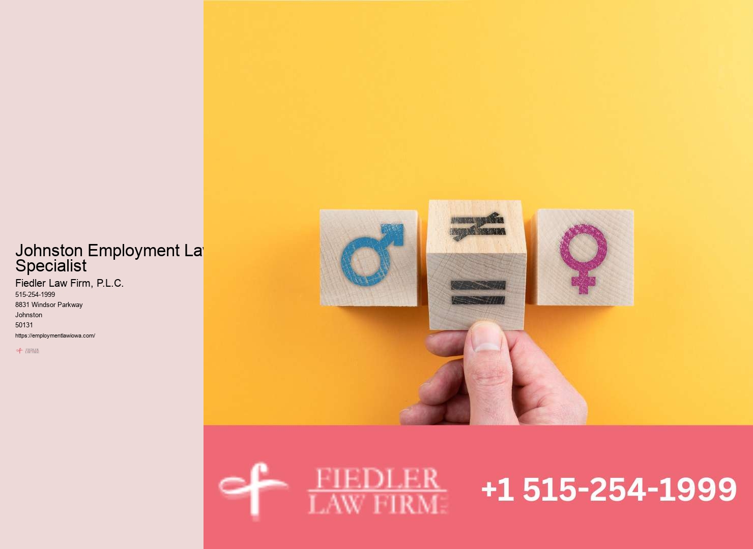 Experienced Workplace Discrimination Attorney Johnston