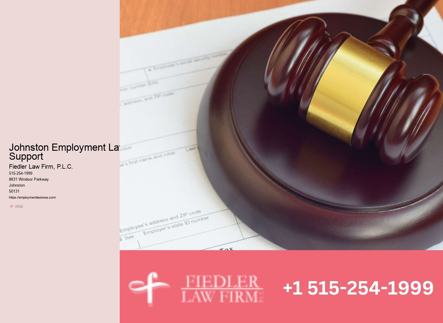 Expert Wrongful Termination Attorney Johnston