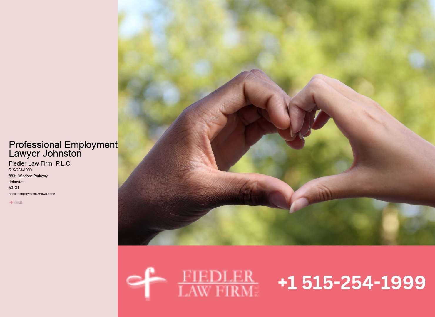 Employment Lawyer Johnston legal employee rights