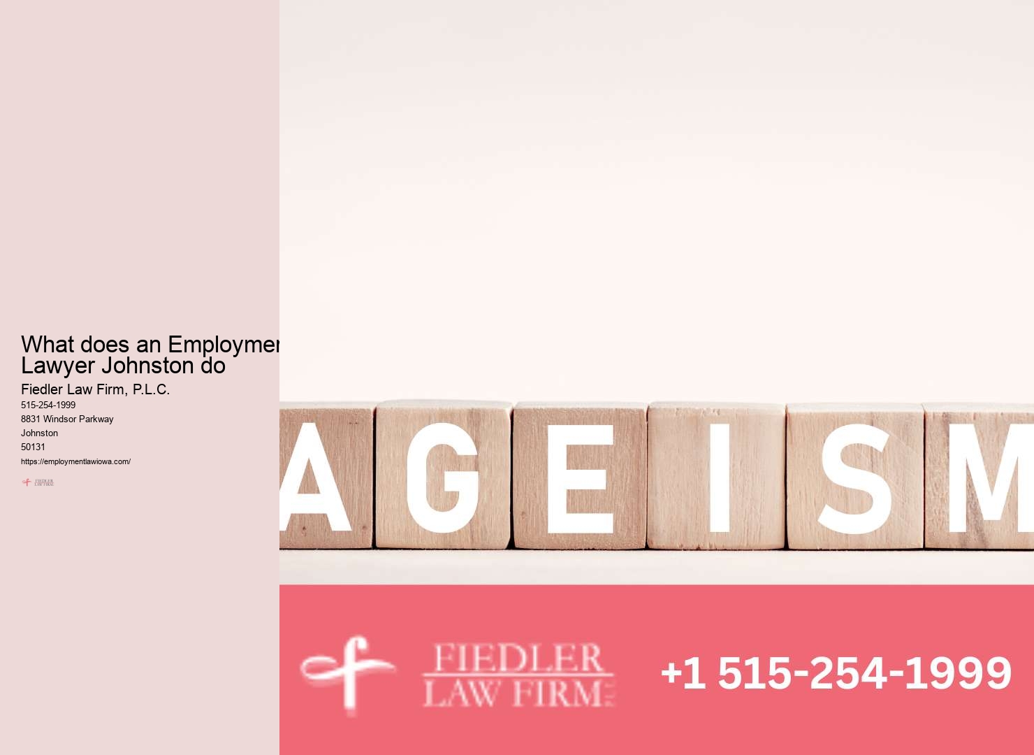 Employment Lawyer Johnston legal aid expenses