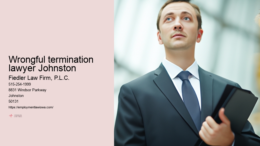 Wrongful termination lawyer Johnston